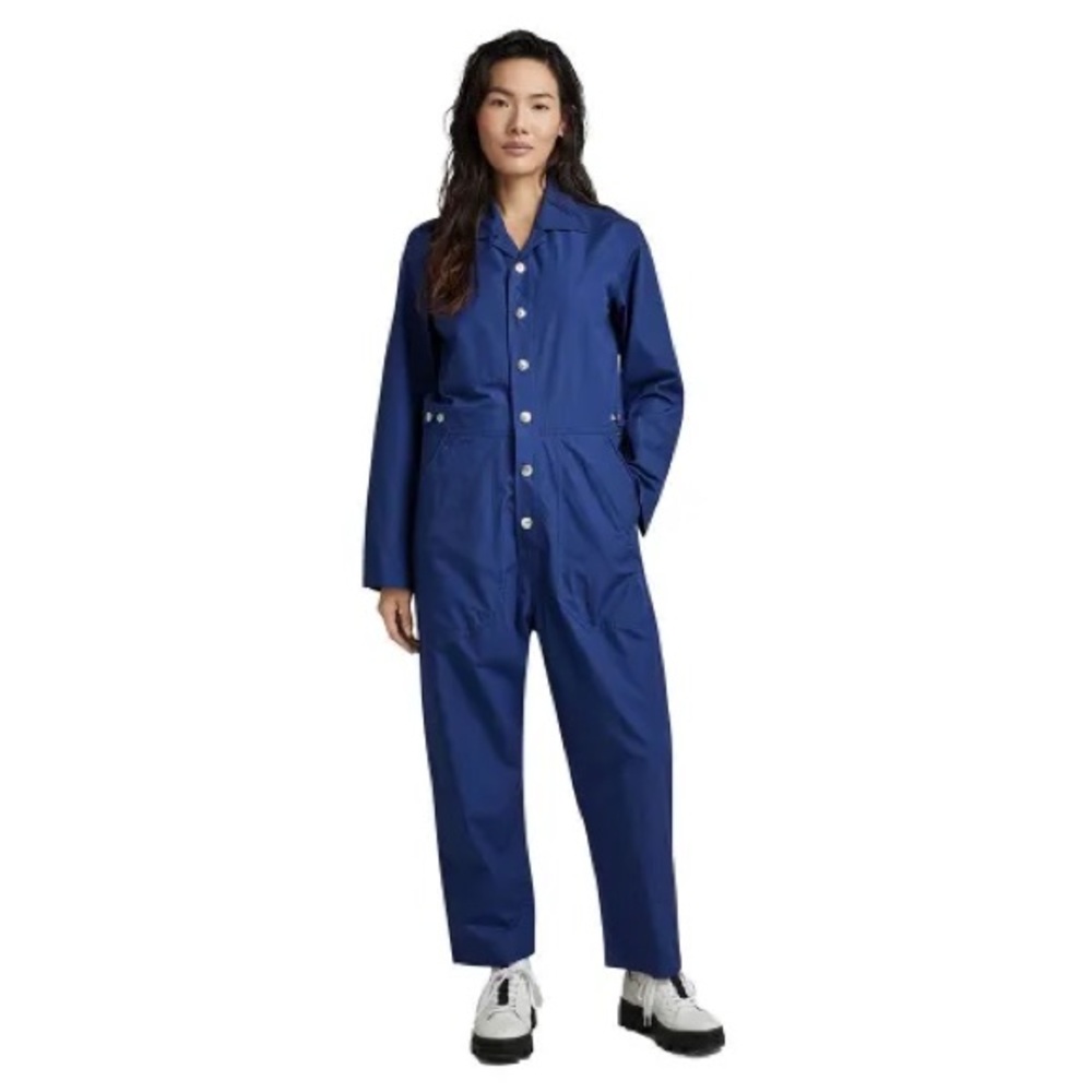 G star raw women’s relaxed jumpsuit - ballpen blue
